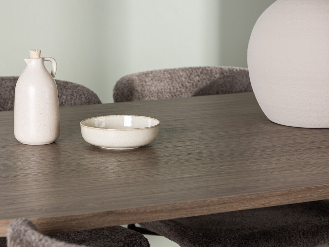 Маса и столове за трапезария Dallas 4132 (Кафяв + Черен)