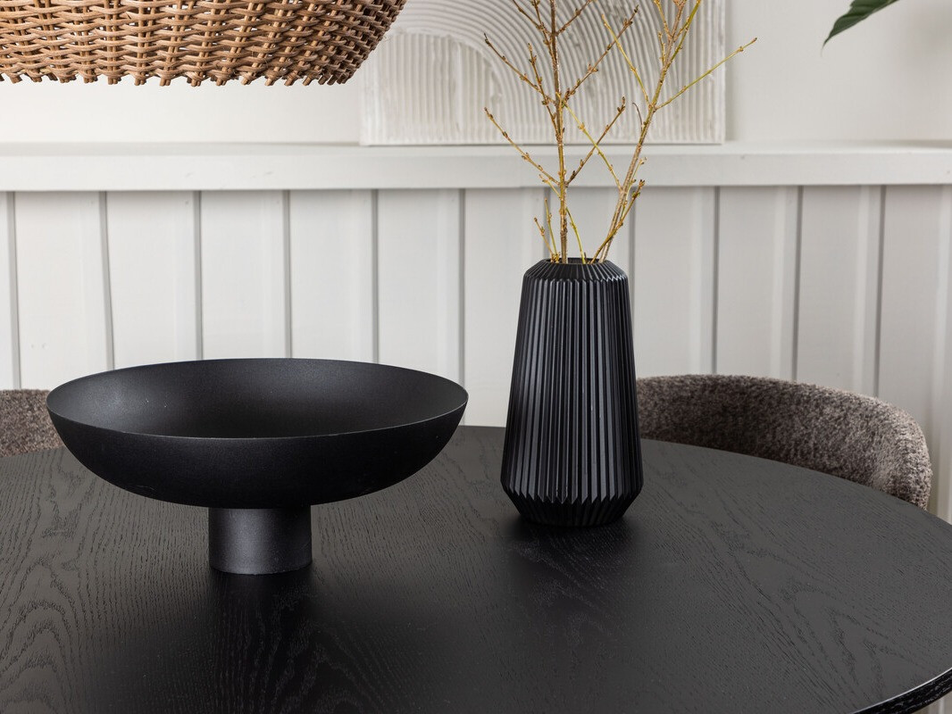 Маса и столове за трапезария Dallas 4147 (Кафяв + Черен)