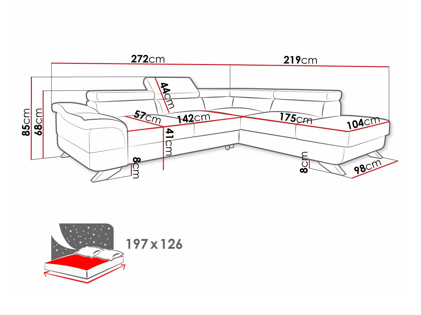 Ъглов диван Lincoln 102 (Inari 24)