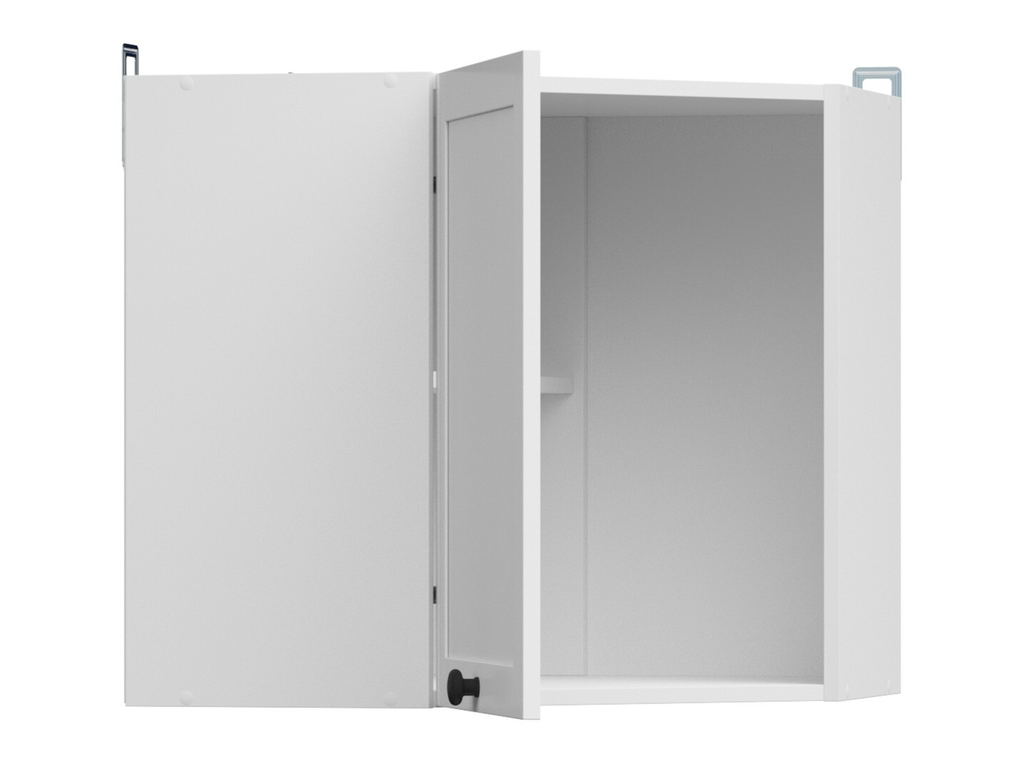 Модулен окачен ъглов шкаф Classic White 106