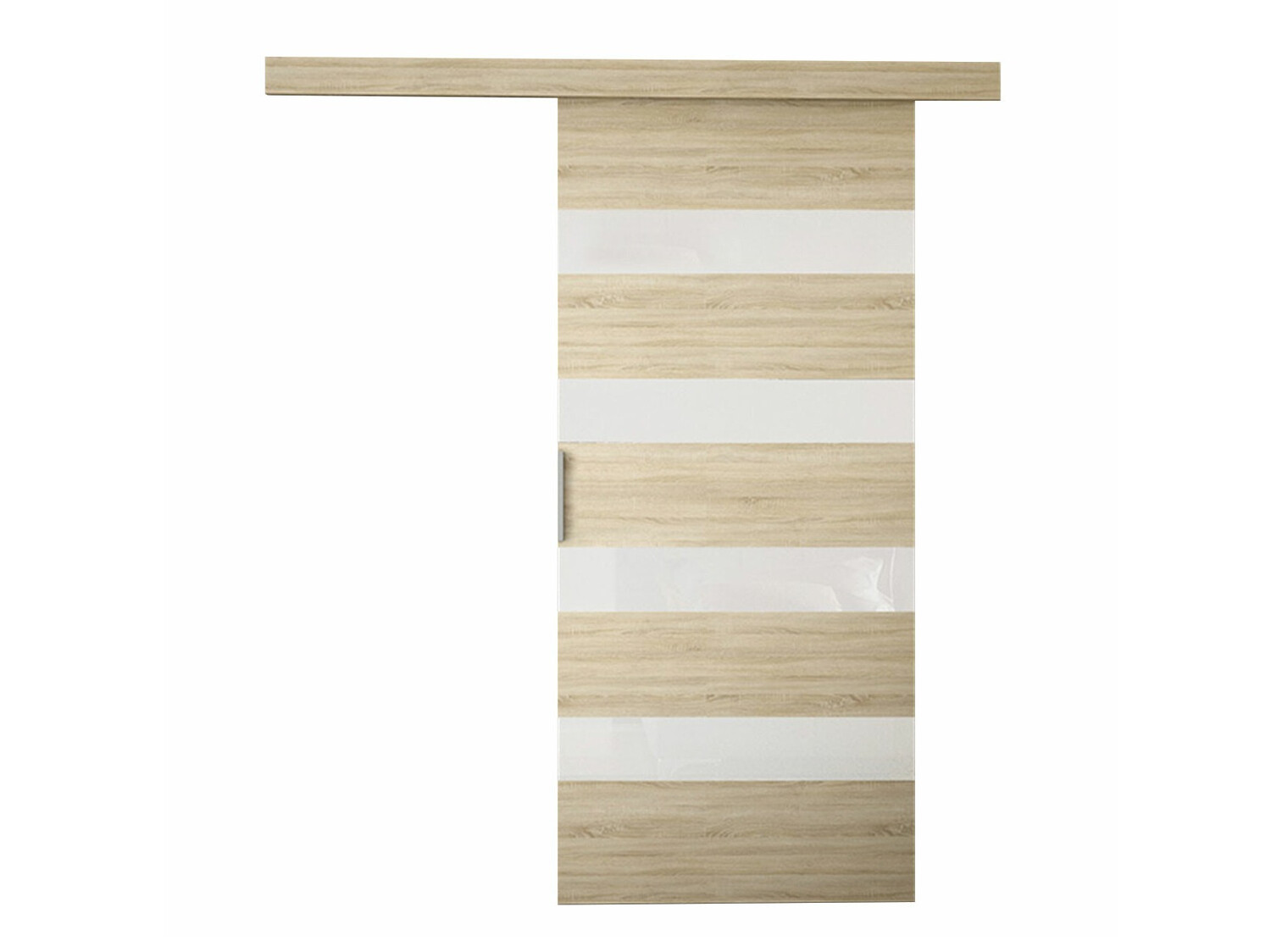 Плъзгаща се врата Closico Portalis V (Сонома дъб + Бял)
