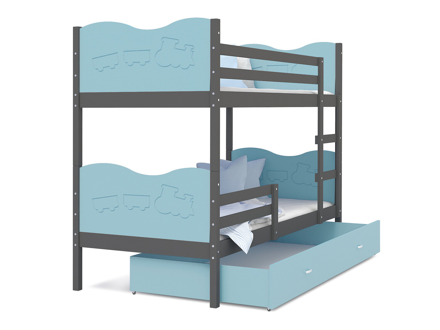 Двуетажно легло Aurora 111 (Сив)