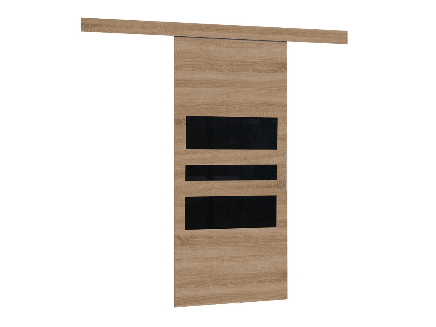 Плъзгаща се врата Dover 138 (Сонома дъб + Черен)