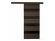 Плъзгаща се врата Closico 179 (Кафяв + Черен)