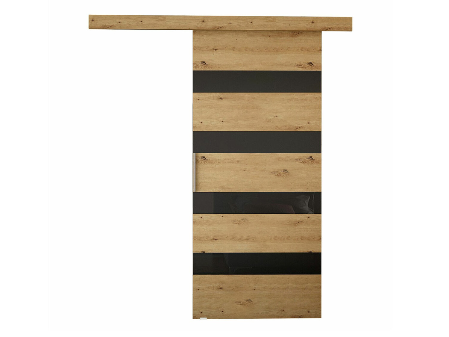 Плъзгаща се врата Closico Fundus V (Artisan дъб + Черен)