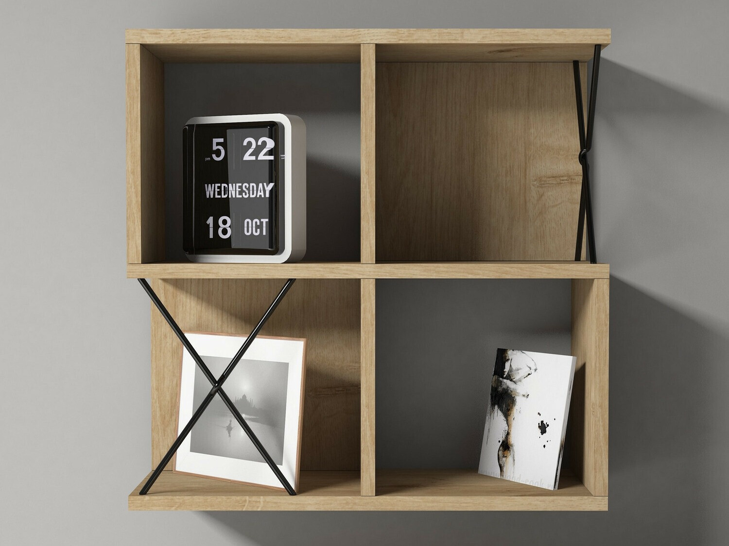 Стенна етажерка Kailua 137 (Дъб)