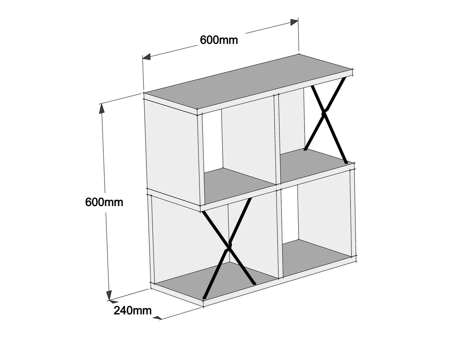 Стенна етажерка Kailua 137 (Дъб)