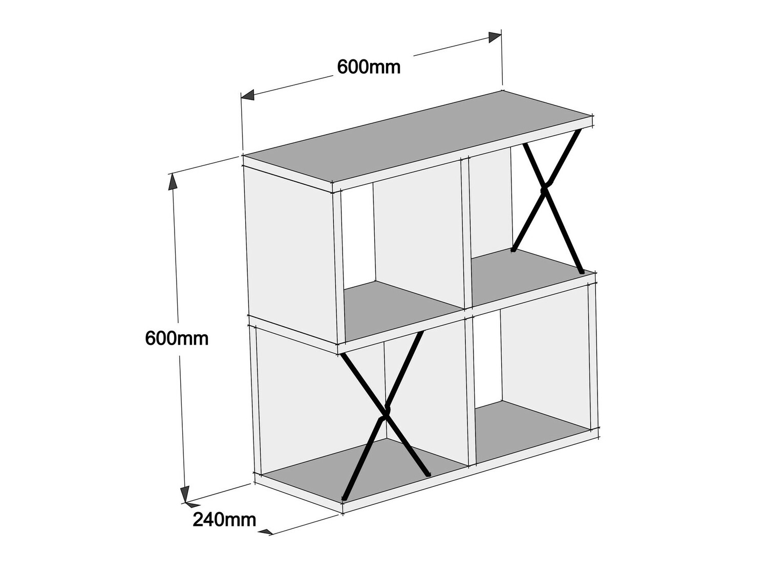 Стенна етажерка Kailua 137 (Opex)