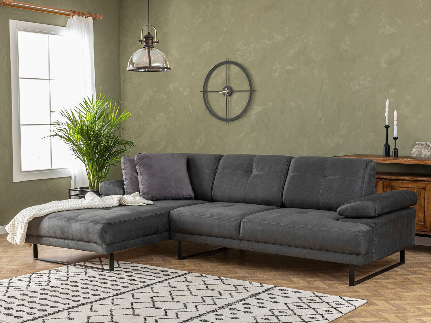 Ъглов диван Altadena 141 (Антрацит)