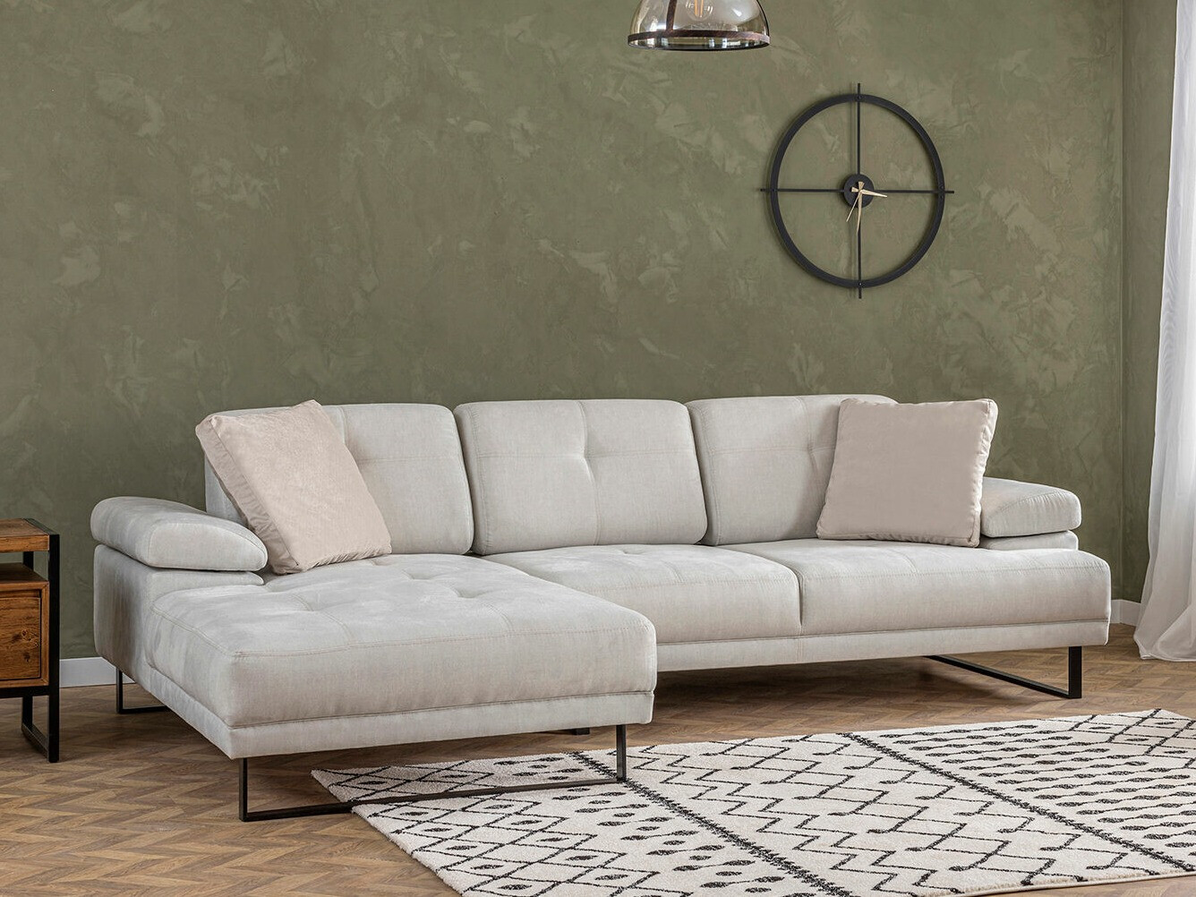 Ъглов диван Altadena 141 (Сметана)