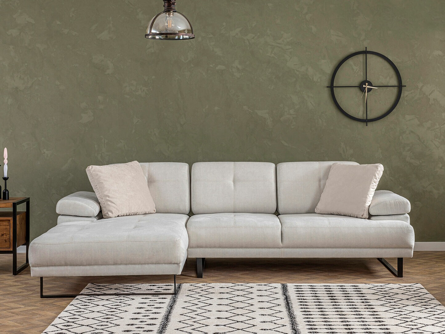 Ъглов диван Altadena 141 (Сметана)