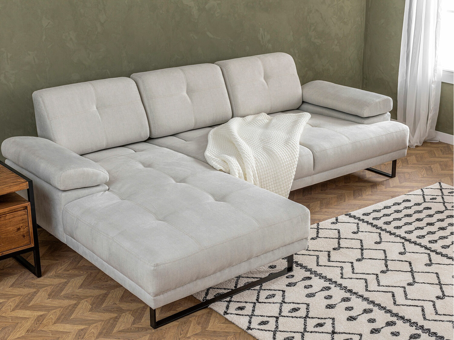 Ъглов диван Altadena 141 (Сметана)