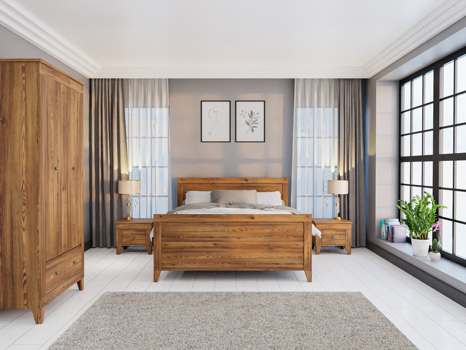 Комплект за спалня Lirmora 126