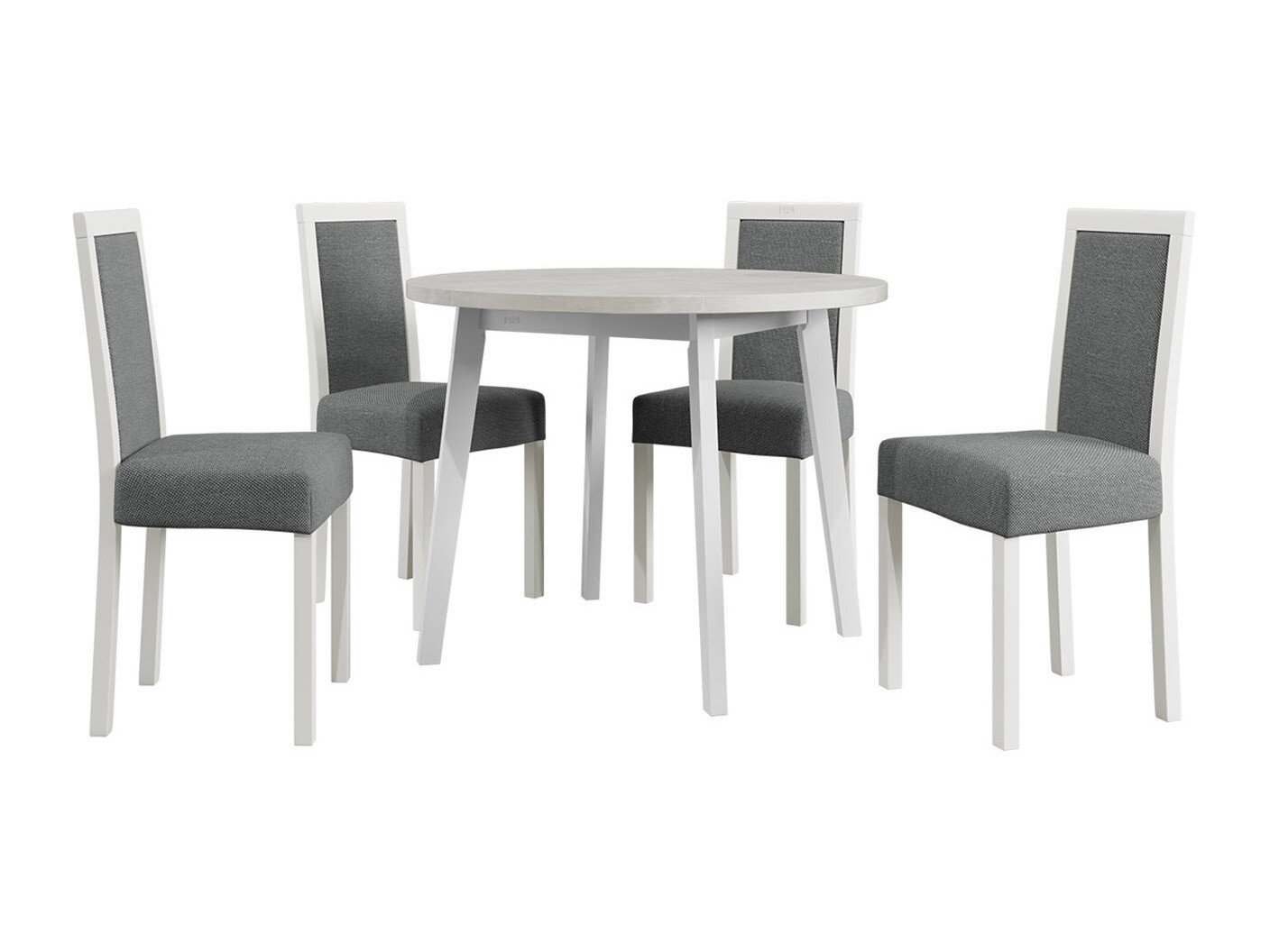 Маса и столове за трапезария Victorville 304 (Бял)