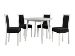 Маса и столове за трапезария Victorville 304 (Бял)