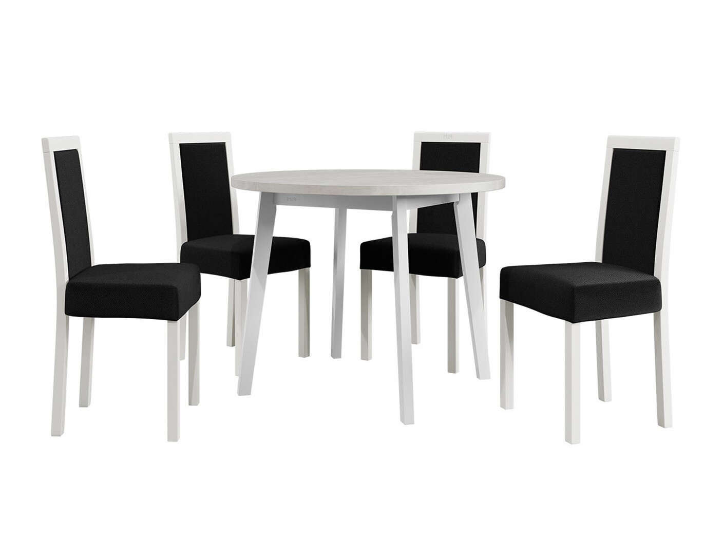 Маса и столове за трапезария Victorville 304 (Бял)