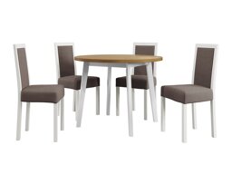 Маса и столове за трапезария Victorville 306 (Бял)