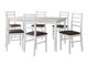 Маса и столове за трапезария Victorville 307 (Бял)