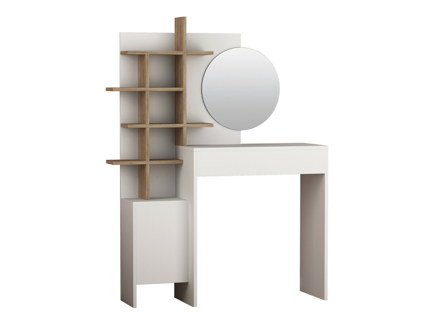 Тоалетка Kailua 220 (Бял + Дъб)