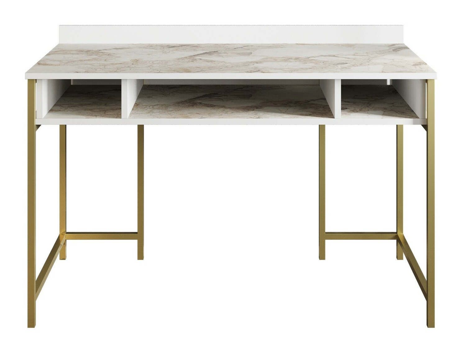 Офис бюро Kailua 294 (Бял мрамор + Златно)