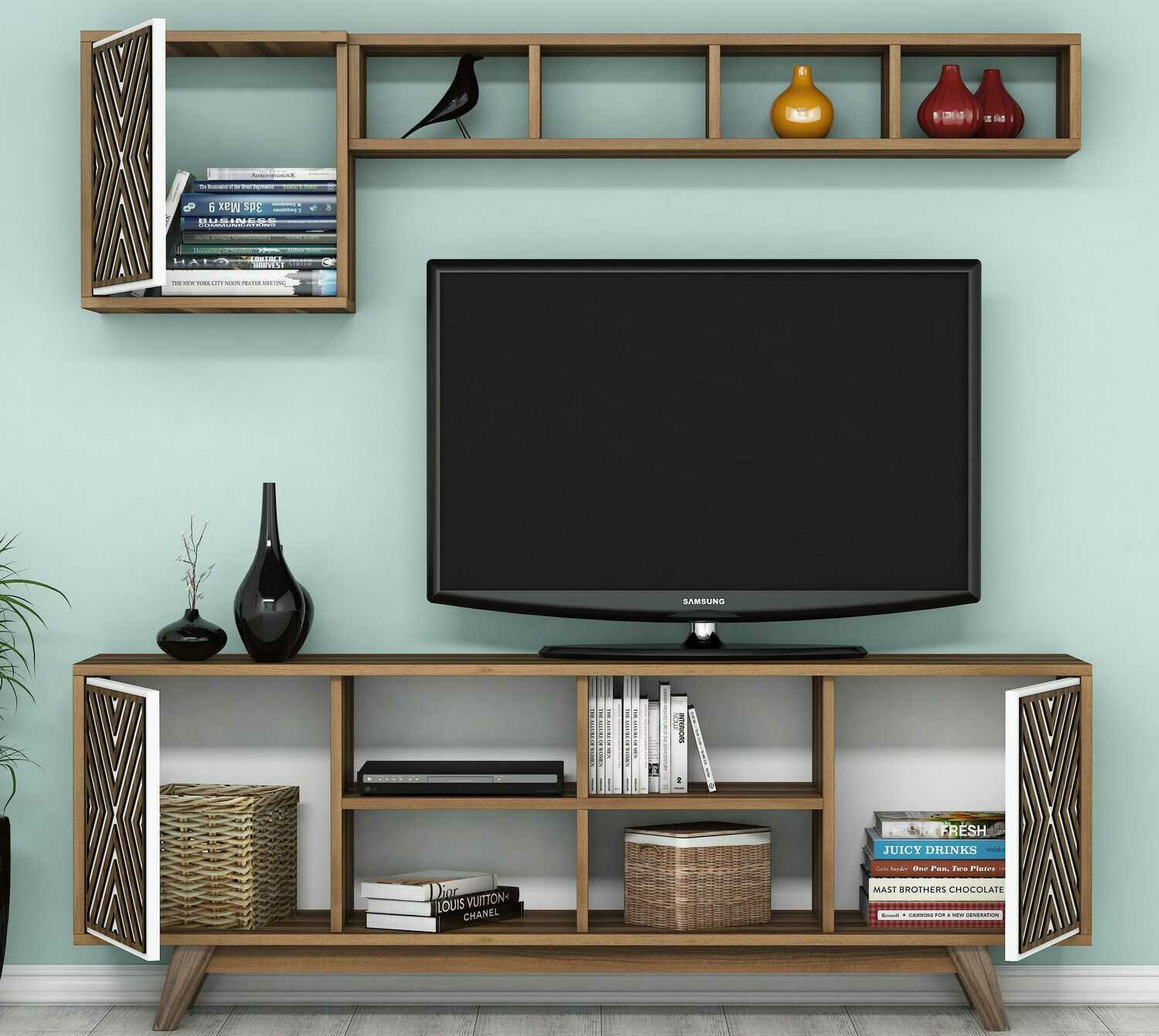 Комплект за хол Kailua 1571 (Opex + Бял)