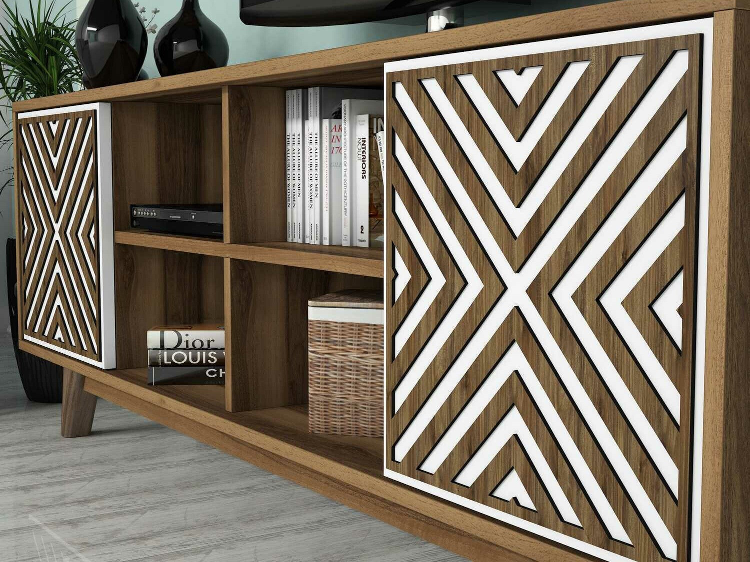 Комплект за хол Kailua 1571 (Opex + Бял)