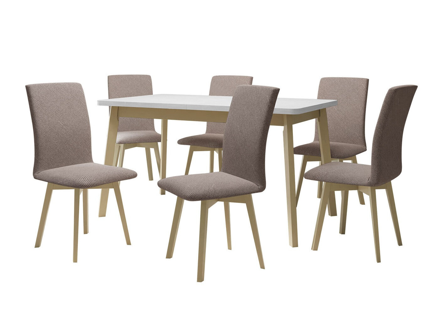 Маса и столове за трапезария Victorville 323 (Сонома дъб)