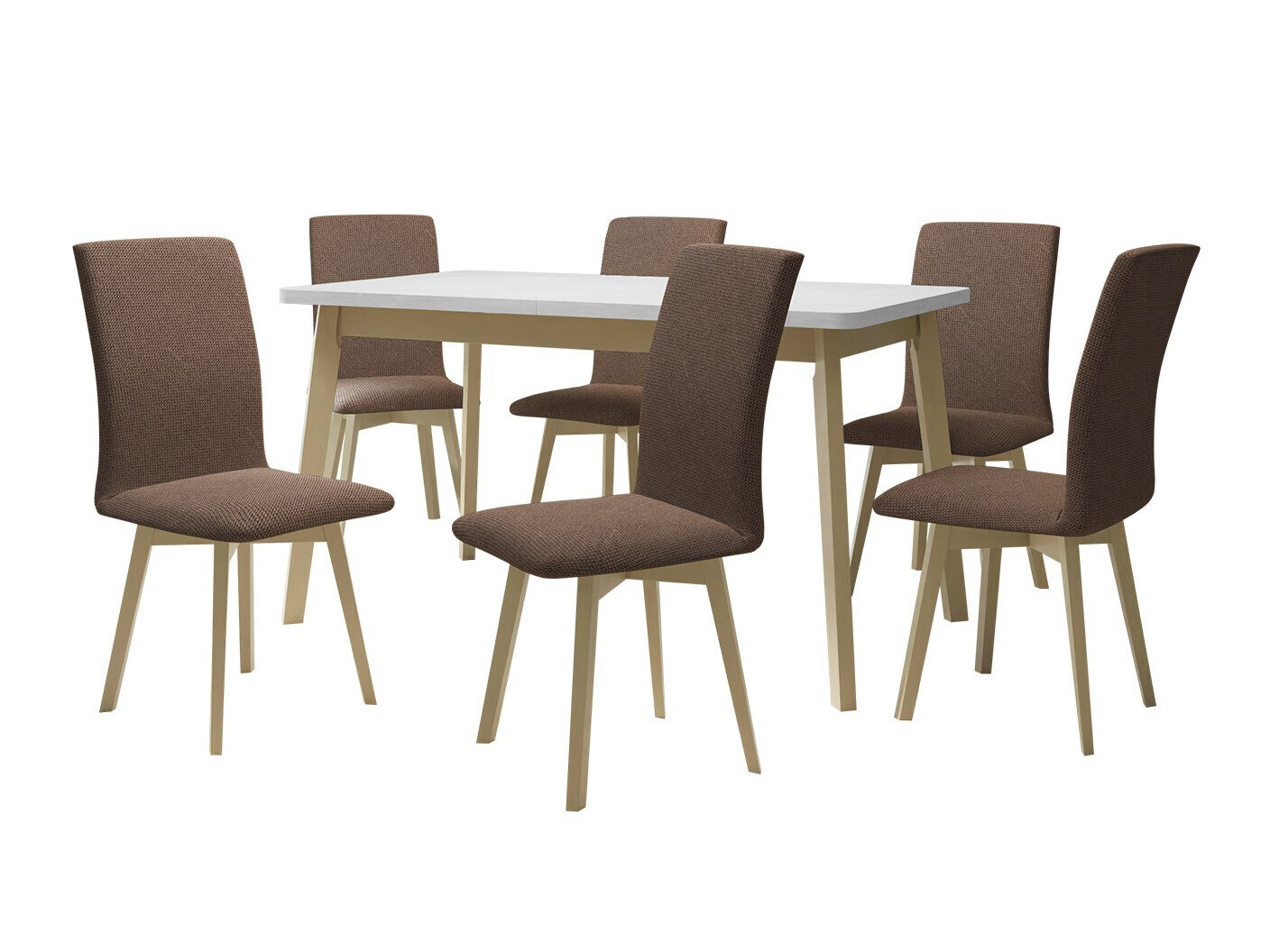 Маса и столове за трапезария Victorville 323 (Сонома дъб)