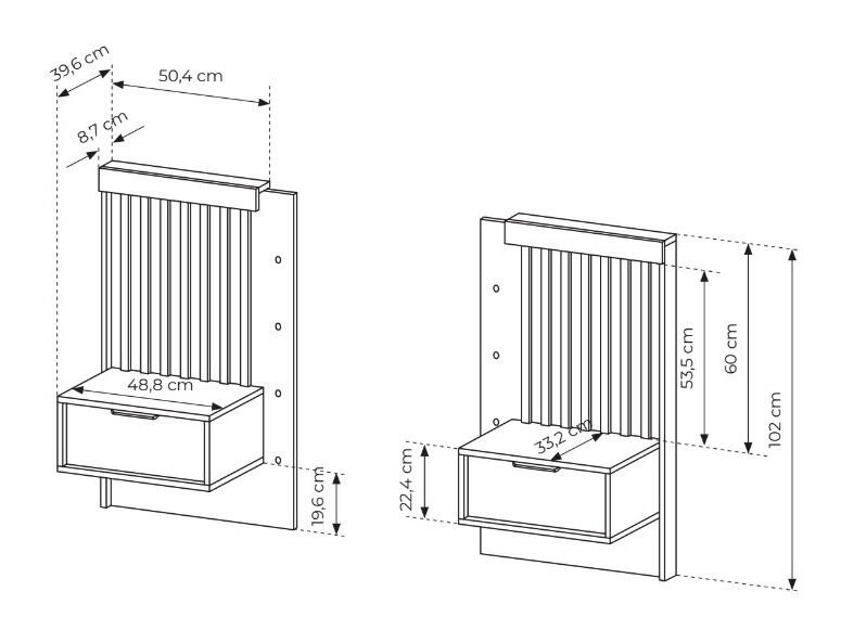 Комплект нощни шкафчета Lusone 105