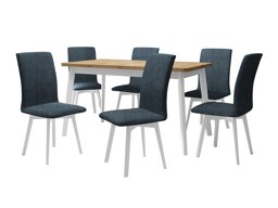 Маса и столове за трапезария Victorville 326 (Бял)