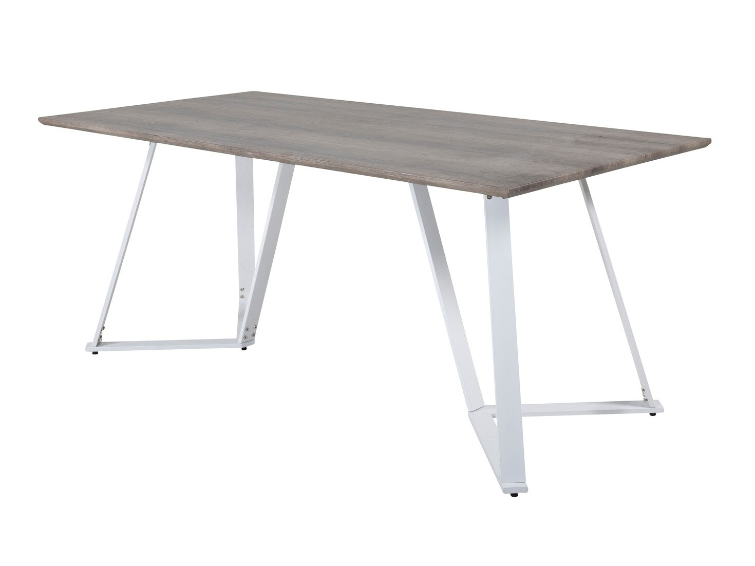 Маса и столове за трапезария Dallas 1804 (Светло сив + Бял)