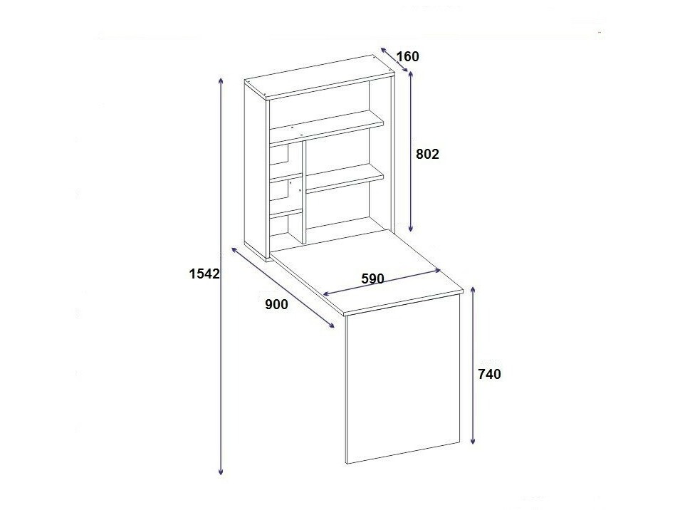 Офис бюро Kailua 399 (Дъб)
