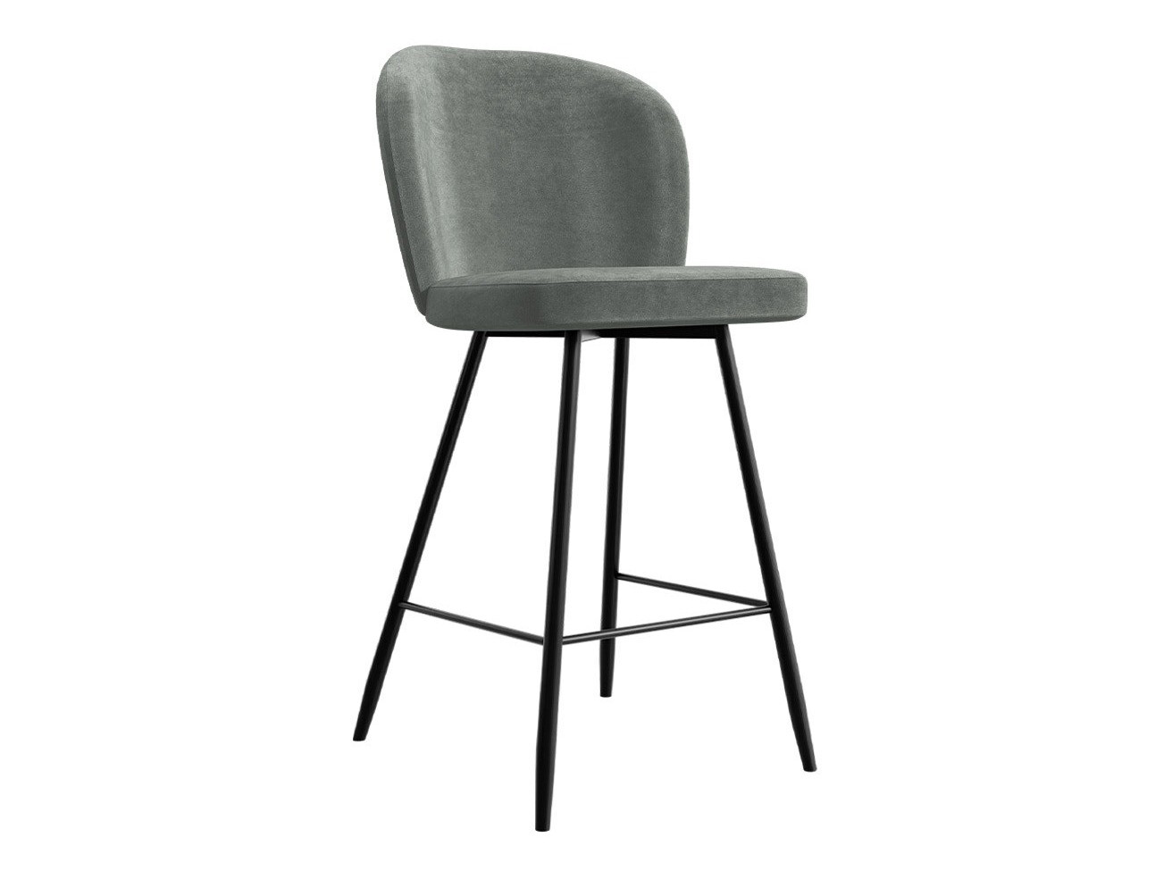 Бар стол Jackson 101 (Черен + Magic Velvet 2217)