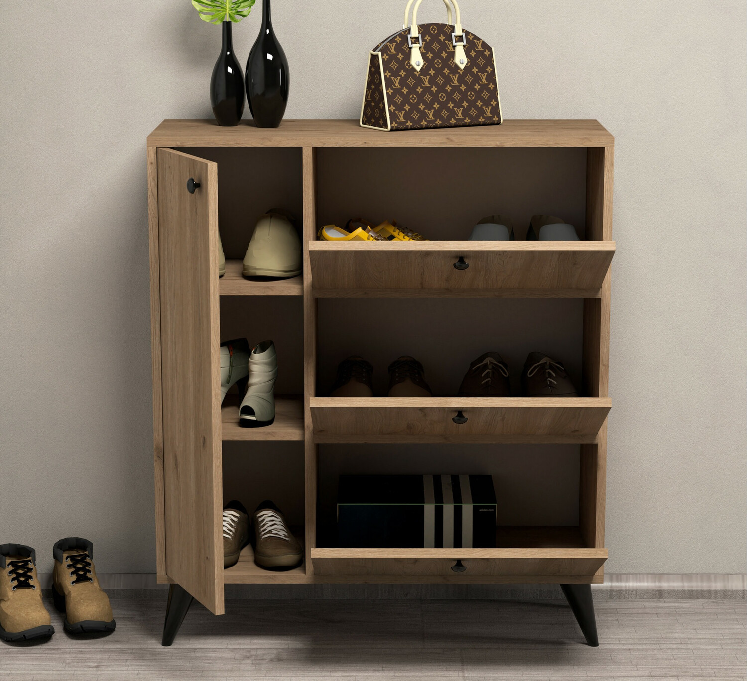 Етажерка за обувки Kailua 540 (Дъб)