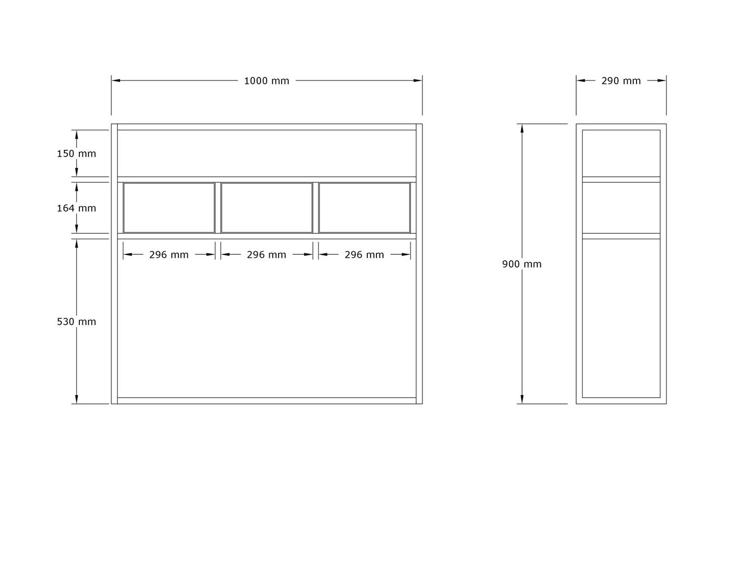 Конзолна маса Kailua 636 (Светлокафяво + Черен)
