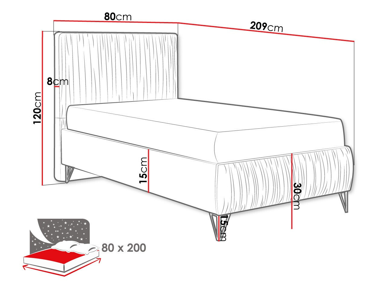 Легло Logan 112 (Amor Velvet 4305)