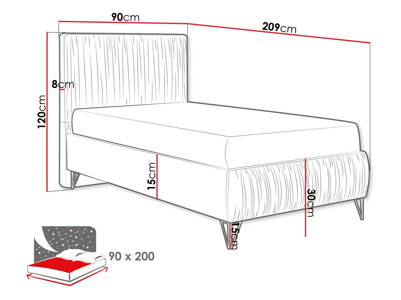 Легло Logan 112 (Amor Velvet 4305)