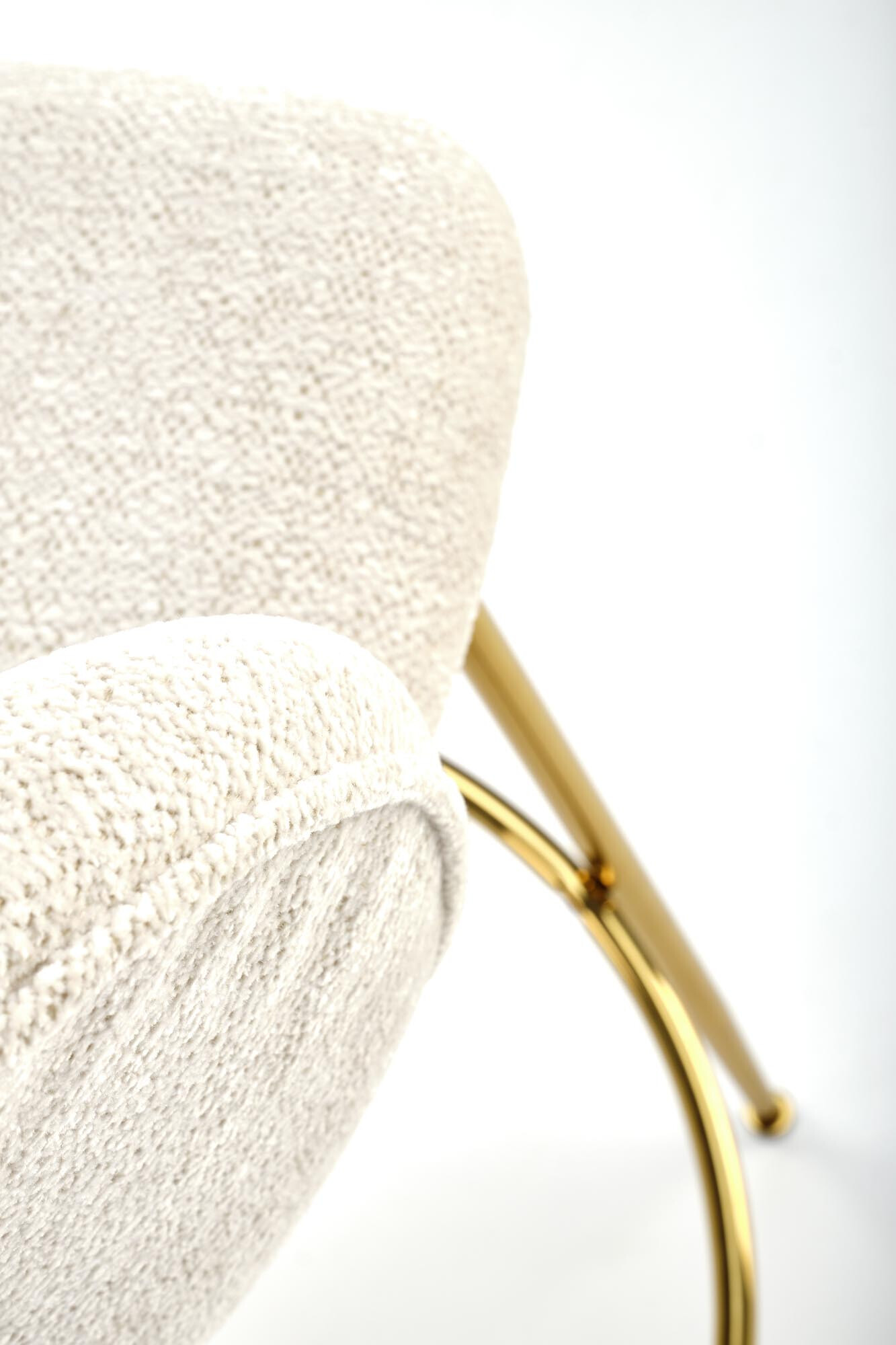 Бар стол Houston 1554 (Сметана + Златно)