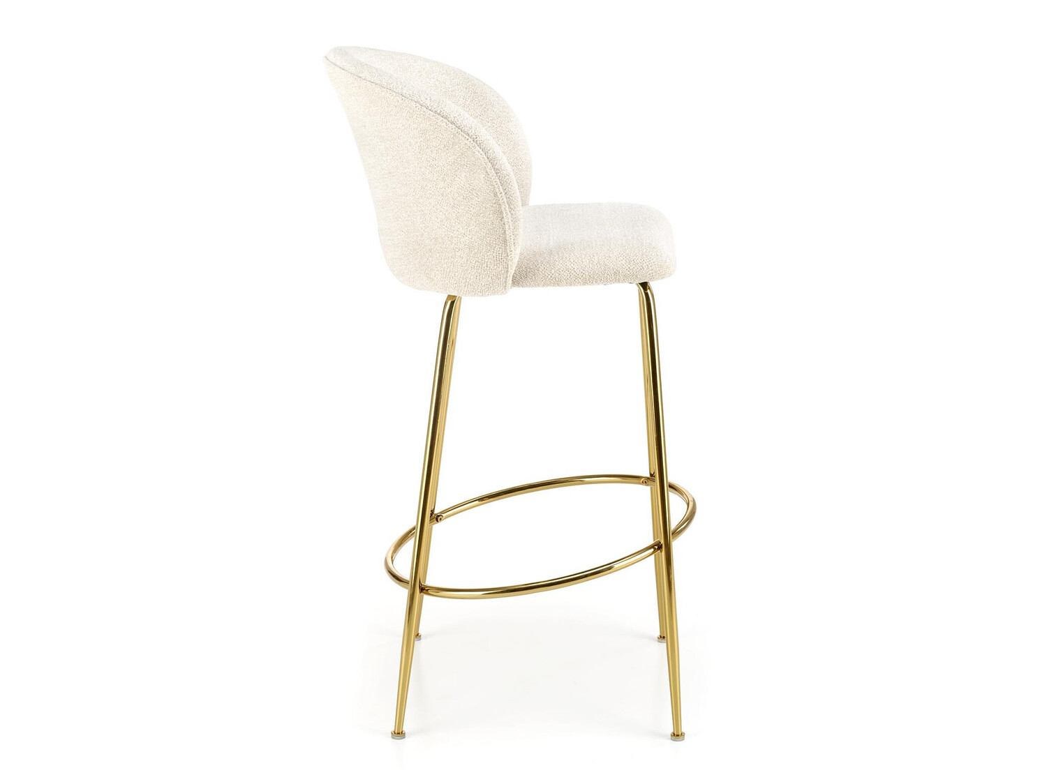 Бар стол Houston 1554 (Сметана + Златно)