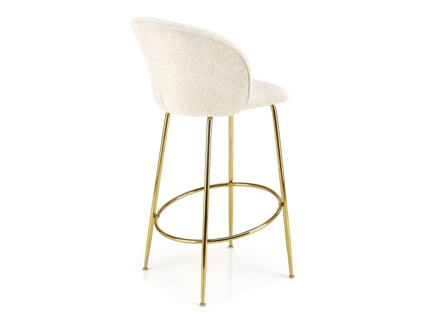 Бар стол Houston 1554 (Сметана + Златно)