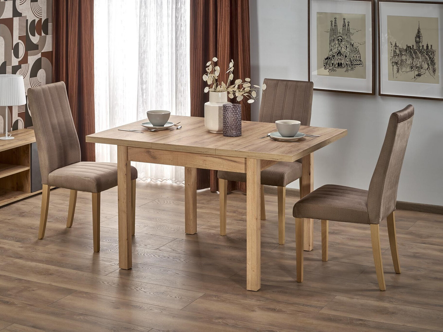 Маса и столове за трапезария Houston 1563 (Бежов)