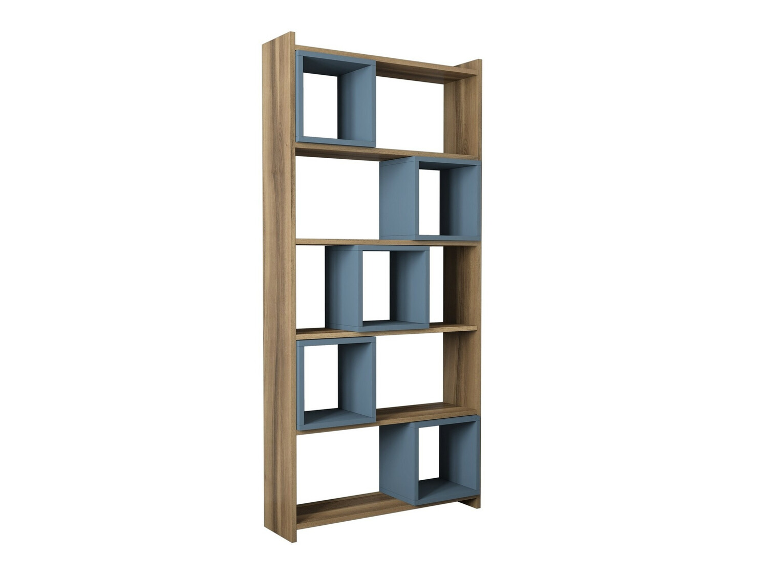 Етажерка Kailua 666 (Син + Орех)