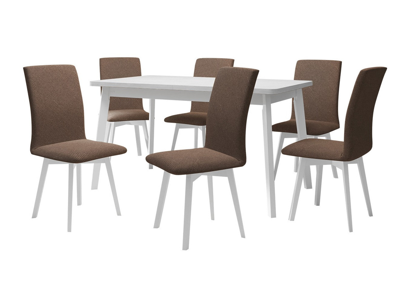 Маса и столове за трапезария Victorville 335 (Бял)