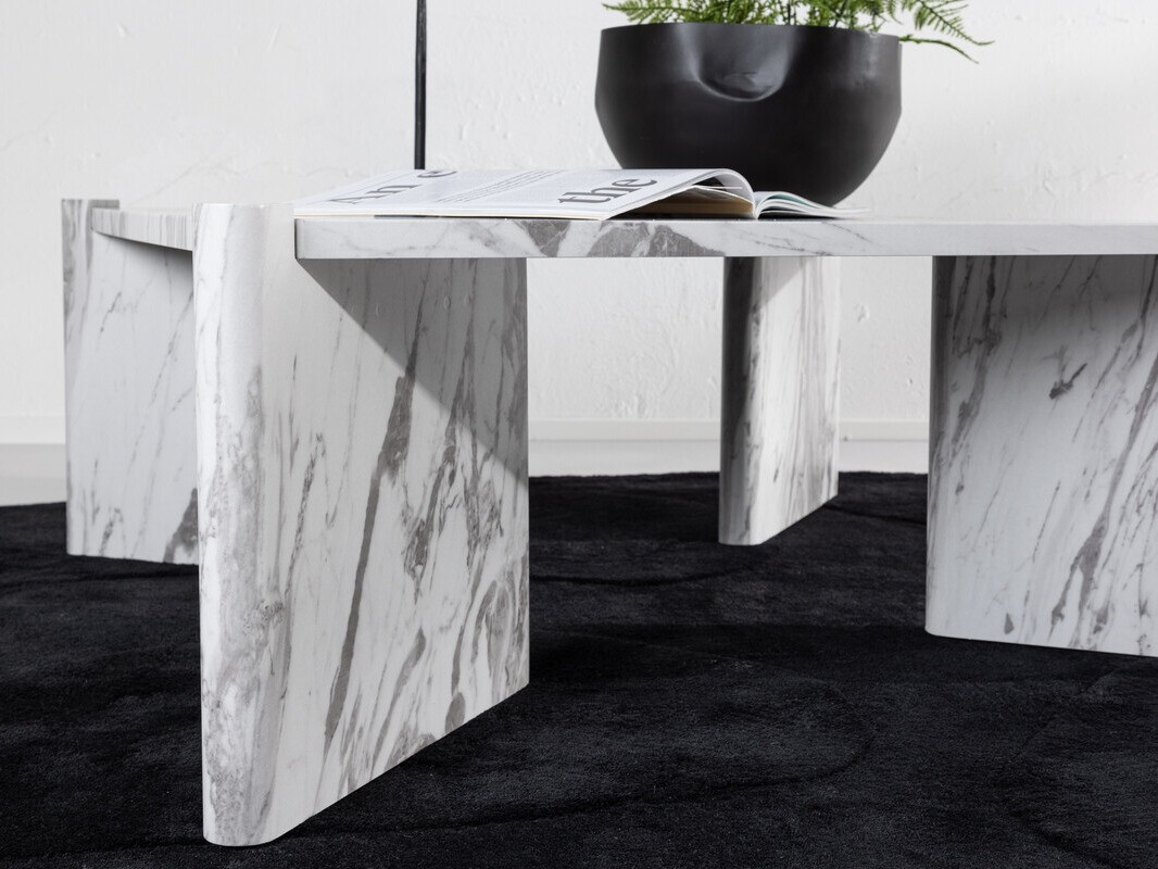 Масичка за кафе Dallas 4198 (Бял мрамор)