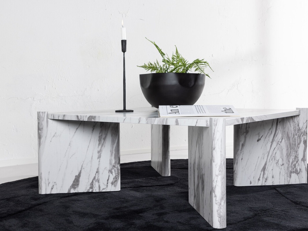 Масичка за кафе Dallas 4198 (Бял мрамор)