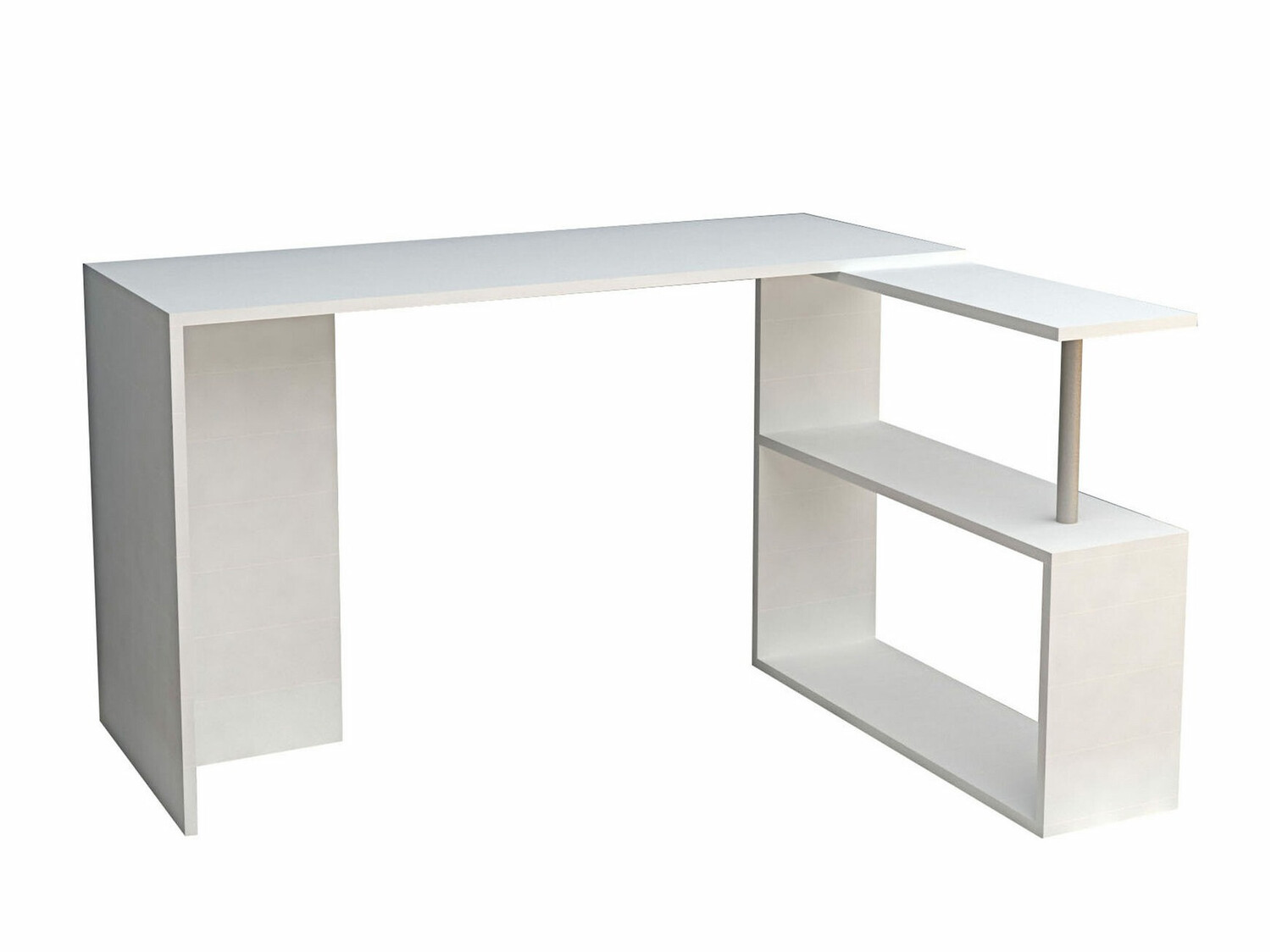 Ъглово офис бюро Kailua 792 (Бял)