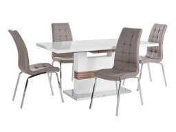 Маса и столове за трапезария Denton 1111 (Капучино)