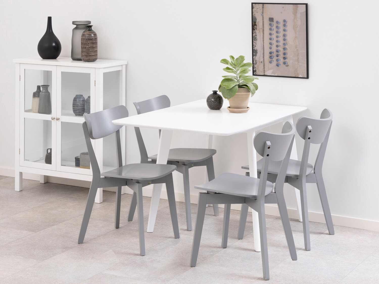 Маса и столове за трапезария Norsica 710 (Сив)