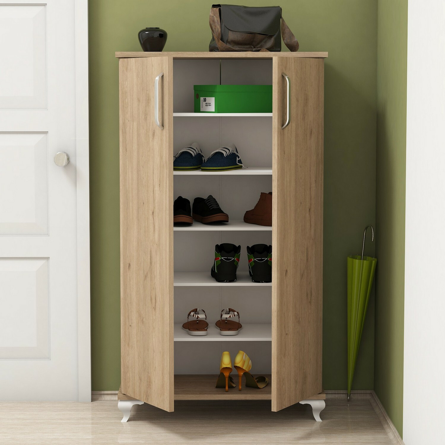 Етажерка за обувки Kailua 1029 (Орех)