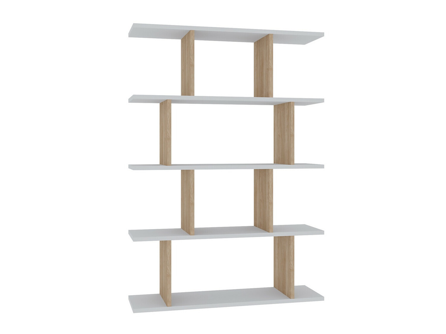 Етажерка Kailua 1048 (Бял + Дъб)